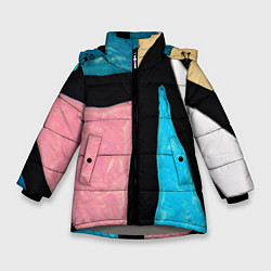 Куртка зимняя для девочки Переливы красок, цвет: 3D-светло-серый