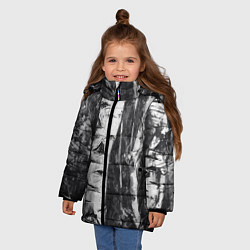 Куртка зимняя для девочки Березки, цвет: 3D-красный — фото 2