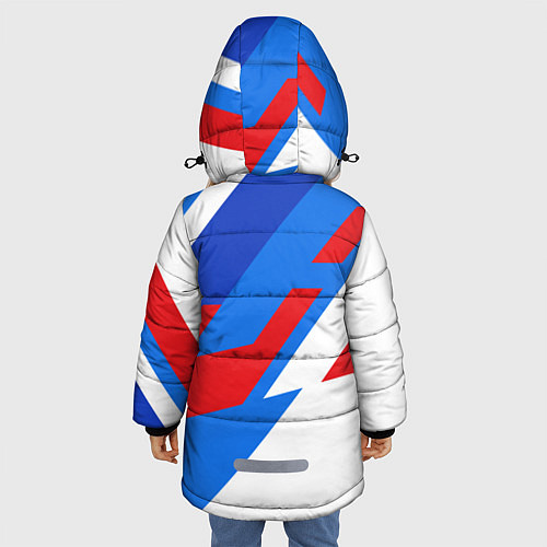 Зимняя куртка для девочки Bmw - perfomance colors / 3D-Светло-серый – фото 4