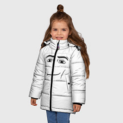 Куртка зимняя для девочки Одежда Man Face Roblox, цвет: 3D-черный — фото 2