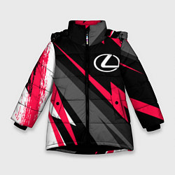Куртка зимняя для девочки Lexus fast lines, цвет: 3D-черный