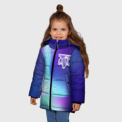 Куртка зимняя для девочки GTA northern cold, цвет: 3D-черный — фото 2
