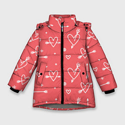 Куртка зимняя для девочки Love is love, цвет: 3D-светло-серый
