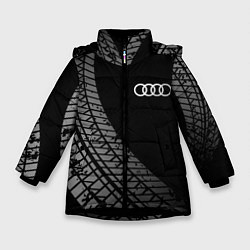 Зимняя куртка для девочки Audi tire tracks