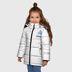 Куртка зимняя для девочки Cloud9 white, цвет: 3D-черный — фото 2