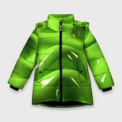 Зимняя куртка для девочки Зеленая слизь