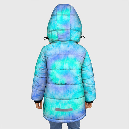 Зимняя куртка для девочки Тай дай статуя свободы / 3D-Светло-серый – фото 4