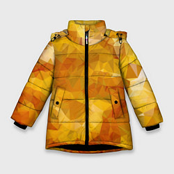Куртка зимняя для девочки Yellow style, цвет: 3D-черный