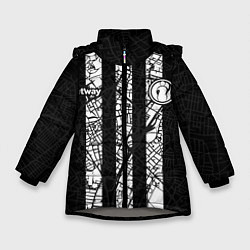 Куртка зимняя для девочки Invictus Gaming black, цвет: 3D-светло-серый