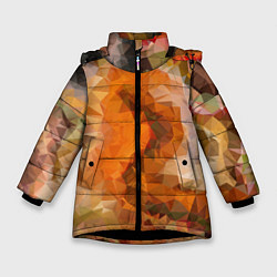 Куртка зимняя для девочки Orange mood, цвет: 3D-черный