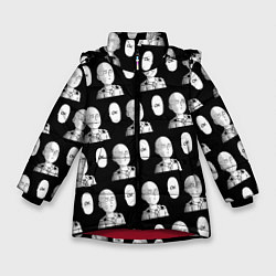 Куртка зимняя для девочки Saitama - ok pattern, цвет: 3D-красный
