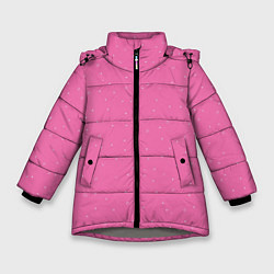 Зимняя куртка для девочки Нежный розовый кружочки