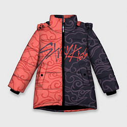 Куртка зимняя для девочки Strey Kids x Anime, цвет: 3D-черный