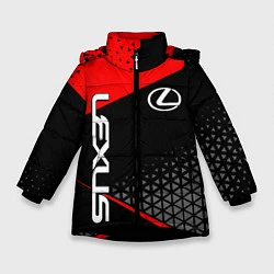 Куртка зимняя для девочки Lexus - red sportwear, цвет: 3D-черный