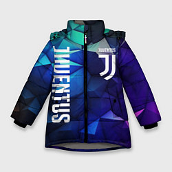 Зимняя куртка для девочки Juventus logo blue