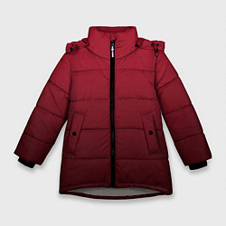 Куртка зимняя для девочки Градиент цвета тёмный кабаре, цвет: 3D-светло-серый