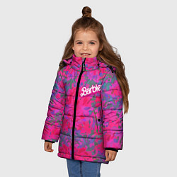 Куртка зимняя для девочки Barbie - fashion pattern, цвет: 3D-светло-серый — фото 2