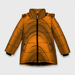Куртка зимняя для девочки Гнутое дерево, цвет: 3D-черный