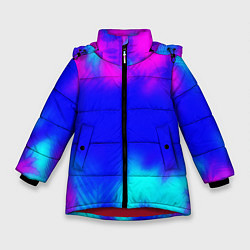 Куртка зимняя для девочки Grand Theft Auto tropic vice city, цвет: 3D-красный