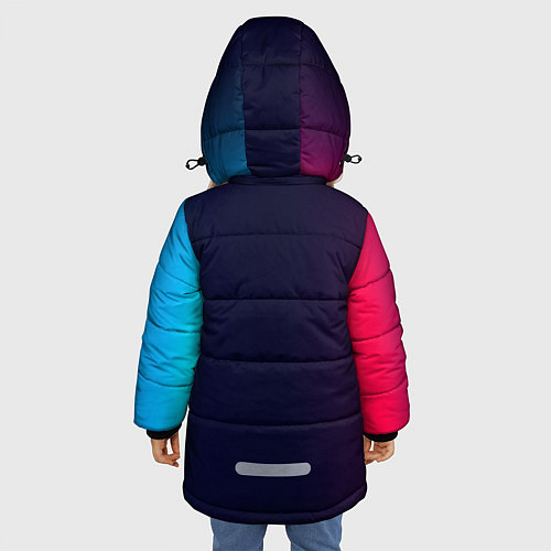 Зимняя куртка для девочки Наса корп спейс / 3D-Светло-серый – фото 4