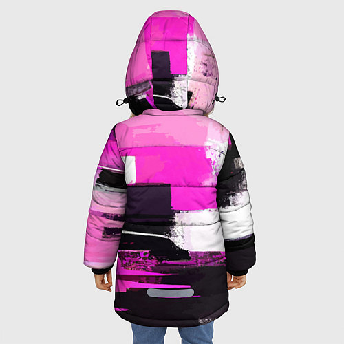 Зимняя куртка для девочки Black pink - girl-group - South Korea / 3D-Светло-серый – фото 4
