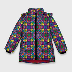 Зимняя куртка для девочки Стеклянная мозаика