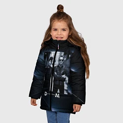 Куртка зимняя для девочки Depeche Mode - Мартин и Дэйв, цвет: 3D-черный — фото 2