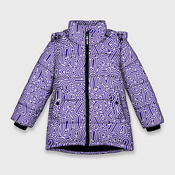 Зимняя куртка для девочки Лабиринт из знаков препинания