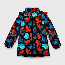 Зимняя куртка для девочки Тропические лягушки