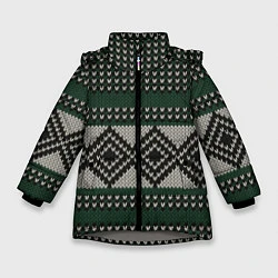 Куртка зимняя для девочки Свитер Вовы Адидаса, цвет: 3D-светло-серый