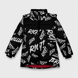 Куртка зимняя для девочки Paramore alllogo, цвет: 3D-красный