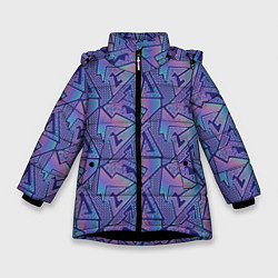Зимняя куртка для девочки Neon pattern