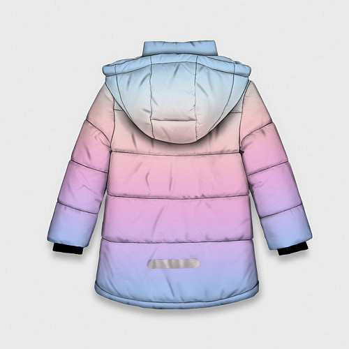 Зимняя куртка для девочки Легкий голографический градиент / 3D-Красный – фото 2