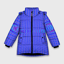 Зимняя куртка для девочки Волнистый неоновый с эффектом