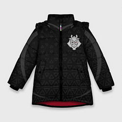 Куртка зимняя для девочки G2 triangle uniform, цвет: 3D-красный