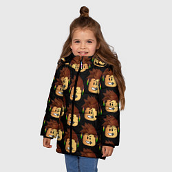 Куртка зимняя для девочки Игра Роблокс, цвет: 3D-черный — фото 2