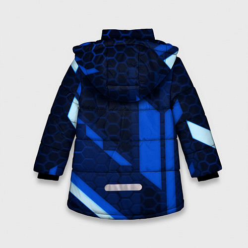 Зимняя куртка для девочки Schalke 04 sport geometry / 3D-Красный – фото 2