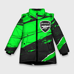 Зимняя куртка для девочки Arsenal sport green