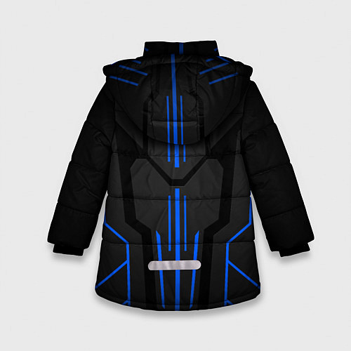 Зимняя куртка для девочки Синяя броня - M-power / 3D-Красный – фото 2