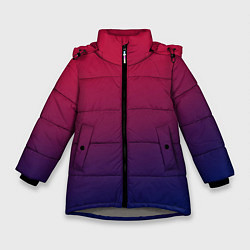 Зимняя куртка для девочки Gradient red-blue