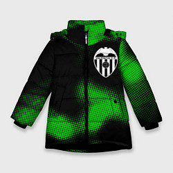Куртка зимняя для девочки Valencia sport halftone, цвет: 3D-черный