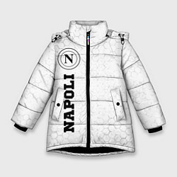 Куртка зимняя для девочки Napoli sport на светлом фоне по-вертикали, цвет: 3D-черный