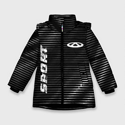 Куртка зимняя для девочки Chery sport metal, цвет: 3D-черный