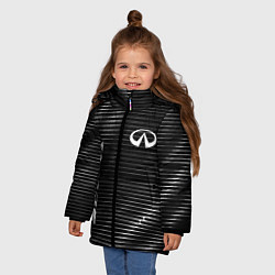 Куртка зимняя для девочки Infiniti sport metal, цвет: 3D-черный — фото 2