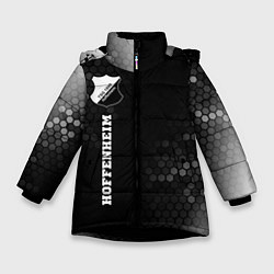 Куртка зимняя для девочки Hoffenheim sport на темном фоне по-вертикали, цвет: 3D-черный