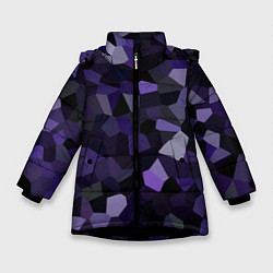 Зимняя куртка для девочки Кристаллизация темно-фиолетового