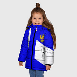 Куртка зимняя для девочки Россия спортивный стиль, цвет: 3D-красный — фото 2