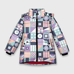 Зимняя куртка для девочки Баухаус в пастельных оттенках