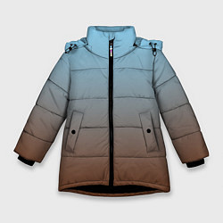 Зимняя куртка для девочки Текстура градиент