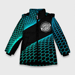 Куртка зимняя для девочки Chrysler electro hexagon, цвет: 3D-черный